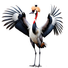 Fototapeta premium 02 Black Crowned Crane