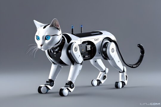 Cat Robot Ai Illustration 