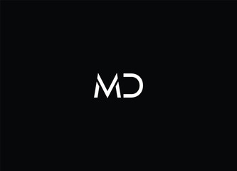 Best MD letter logo design and initial logo