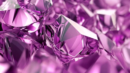 Foto op Plexiglas purple crystal gemstones © kura