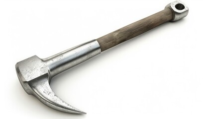 Hammer, gray, heavy-duty, 3d, isolated white background, clean simple,