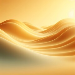 Smooth yellow waves background with shadow and soft focus