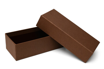 Open brown box