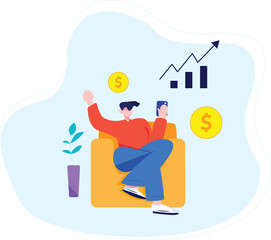 Finance Ilustration trade