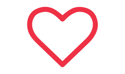 red heart isolated on white, heart png