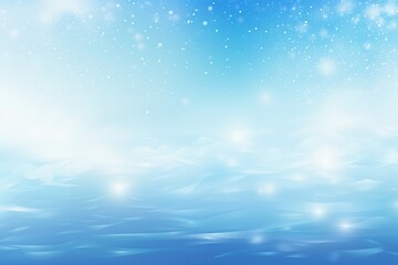 Snow winter background snowflakes and starry sky 