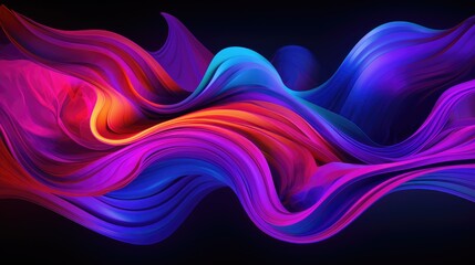 Naklejka premium Neon Wonderland Ultra Wide Angle Brilliance in Professional 16K