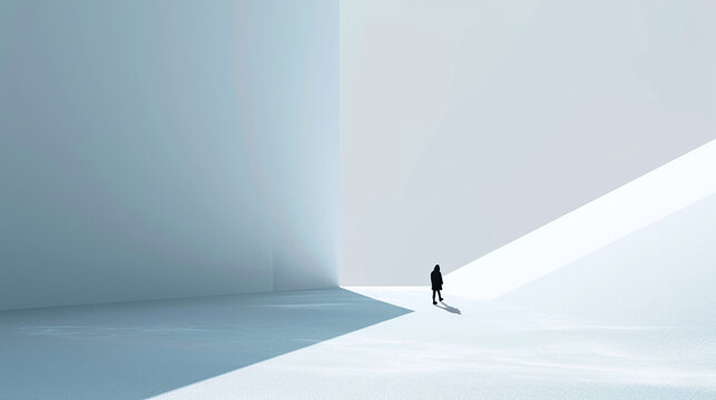 A minimalist image with significant negative space, suitable for adding text or graphic elements, ideal for advertising, editorial, or web design purposes.