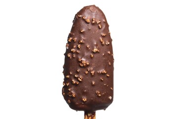 chocolate ice cream isolated