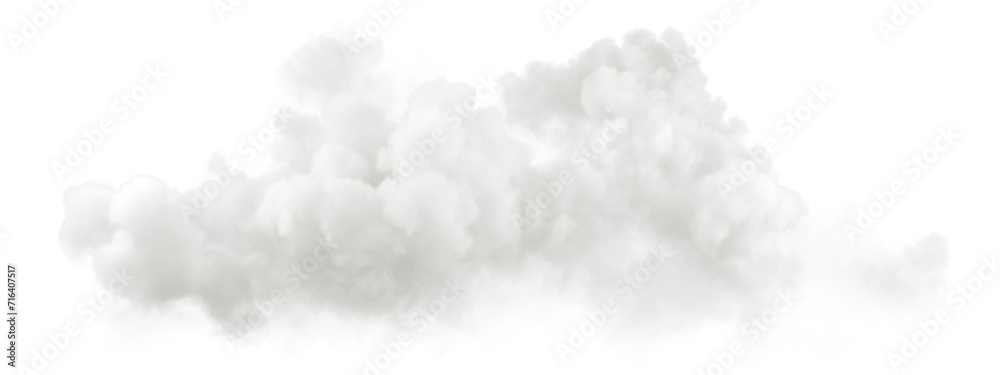 Aufkleber realistic steam clouds tranquil clipart isolate backgrounds 3d rendering png