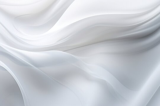 White abstract background with smooth lines © Gallery BD