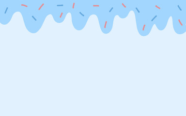 Background with donut glaze. pastel colorful. Pattern design for banner, poster, card, postcard, cover, brochure. Vector illustration