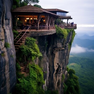 Tanzania famous restaurant the rock realistic impressive image
