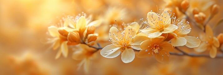 Orange Color Deciduous Azalea Goldpoftchen Flowers, Banner Image For Website, Background, Desktop Wallpaper