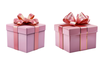 pink gift box with bow