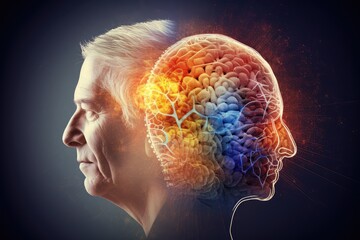 Obraz premium Brain nexus nervous system, epitomizes mindful resilience. Cognitive cerebral cortex, myelin sheath. Basal ganglia synaptic inspiration, neurosociology neuroethics. Brain creativity creative mindset
