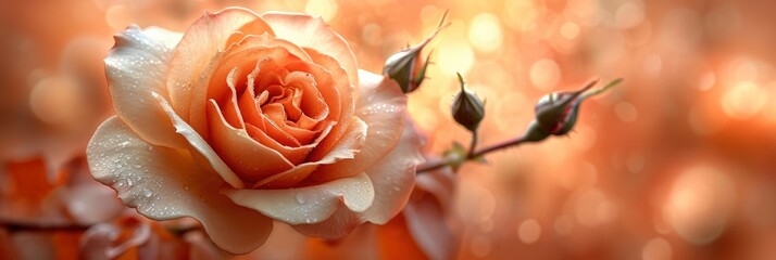 Tender Rose Flower Nature Floral Art, Banner Image For Website, Background, Desktop Wallpaper