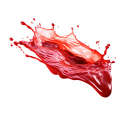 Ketchup splash on transparency background PNG