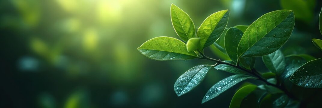  3D Plant Elegant Banner Beautiful Natural, Banner Image For Website, Background, Desktop Wallpaper