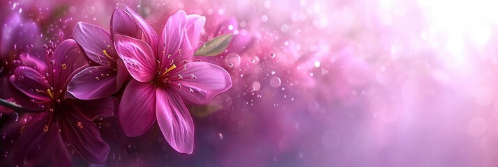  Abstract Romantic Flowers Background Beautiful, Banner Image For Website, Background, Desktop Wallpaper