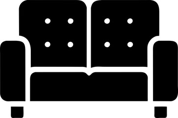 The illustration shows a simple sofa design.