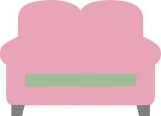 The illustration shows a simple sofa design.