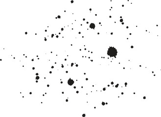 Ink drops and splashes. Blotter spots, liquid paint drip drop splash and ink splatter. Artistic dirty grunge abstract spot vector