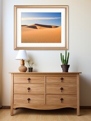 Sunlit Sand Dune Vistas: Desert Dream Framed Print for Serene Desert Vista Decor