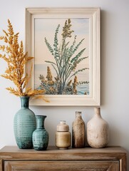 Timeless Mediterranean Coasts Botanical Wall Art: Coastal Plants and Beach Flora in Captivating Images