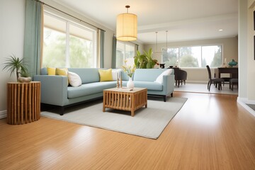 bamboo flooring in an elegant living room