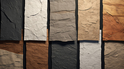 A Collection of Paper Textures with Rough, Textured, and Aged Surface Backgrounds