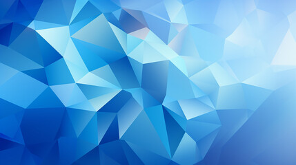 Blue Abstract Polygon Background with Modern Geometric Shapes and Dynamic Patterns - obrazy, fototapety, plakaty