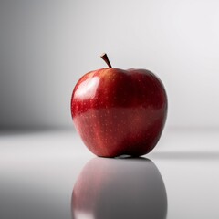 red apple isolated on white background