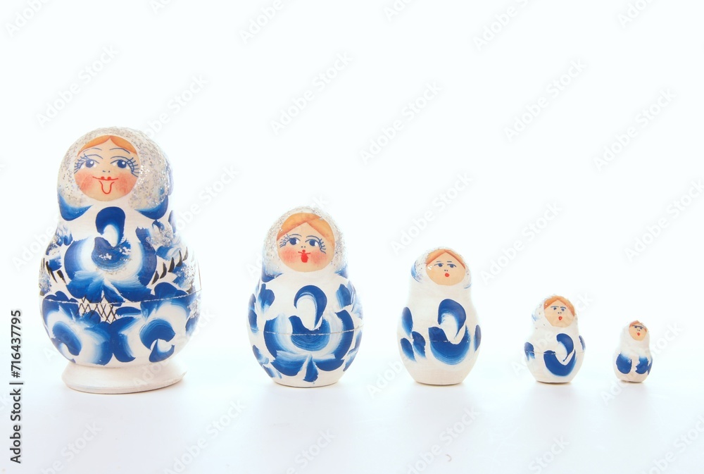 Poster Russian Style matryoshka doll