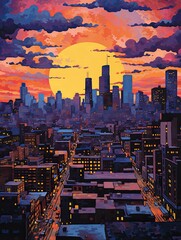 Twilight Cityscapes: Captivating Urban Skylines and Dazzling Dusk Lights