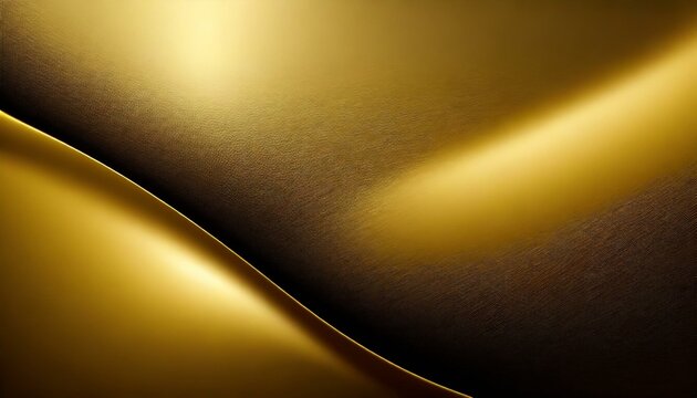 abstract golden background.a beautiful digital illustration featuring a golden shiny gradient background. Use a golden paper with a metallic effect, incorporate waves of gold and black, and pay attent