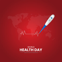 World Health Day. Health day creative design for social medai post.