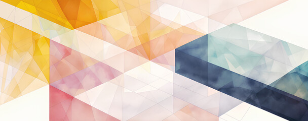 abstract watercolor geometry background
