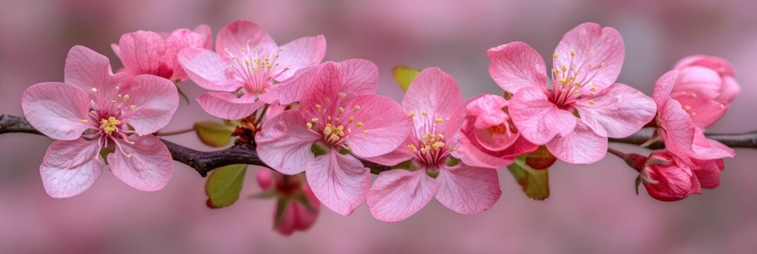  Pink Apple Blossom Flower Flowering Trees, Banner Image For Website, Background, Desktop Wallpaper