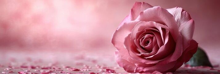  Pink Rose On White Background Valentines, Banner Image For Website, Background, Desktop Wallpaper