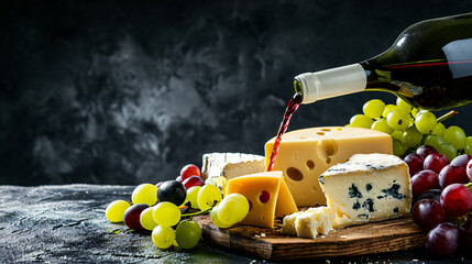 Cheese panorama mvarious cheeses