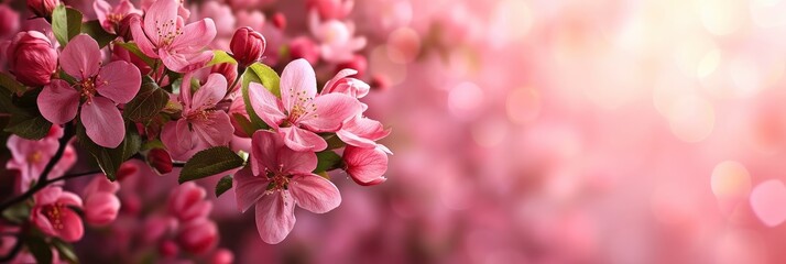  Spring Beautiful Apple Blossom Background, Banner Image For Website, Background, Desktop Wallpaper
