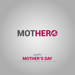 happy mother's day. Mother's Day greeting card. creative mother's Day post