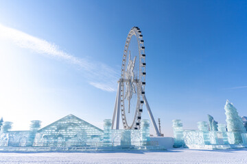 Harbin International Ice and Snow Sculpture Festival is an annual winter festival that takes place in Harbin, China. It is the world largest ice and snow festival.