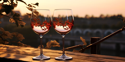 Glasses of wine ,Wine Cheers,
Viniculture, Glassware, Wine Time, Red and White Wines, Winemaking Tradition, Wine Tumbler, Wine Pour, - obrazy, fototapety, plakaty