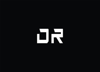 Obraz premium Best DR letter logo design and initial logo