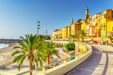 Promenade of Menton, France