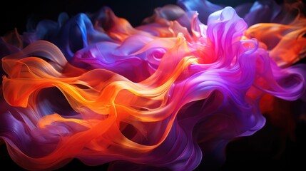 Obraz premium Abstract Neon Odyssey Stunning 16K Glow with Ultra Wide Angle Magic