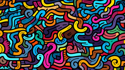 Cute graffiti art abstract background poster web page PPT, art background