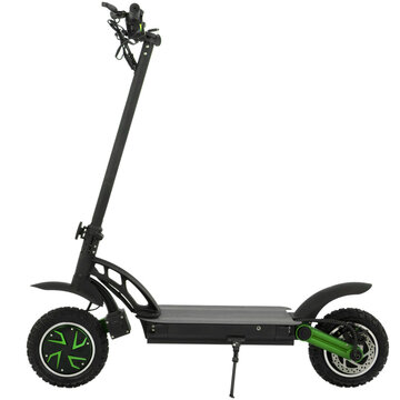Electric modern scooter isolated on white background